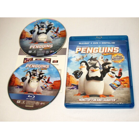 Penguins of Madagascar 2014 Blu Ray & DVD Animated Movie Widescreen Format - Picture 1 of 1